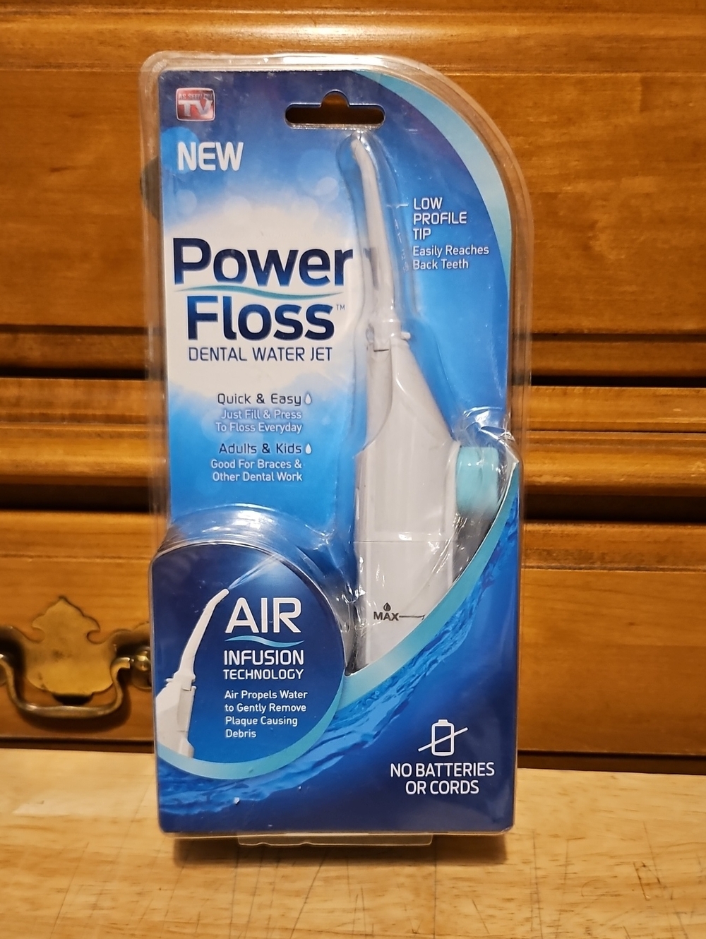 Power Floss Dental Oral Water Jet Tooth Cleaning System Air Infusion NEW